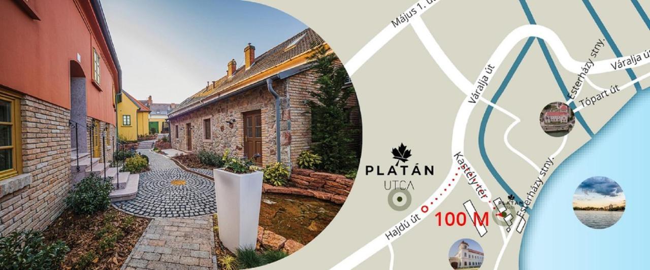 Platan Udvarhaz Tata Exterior foto